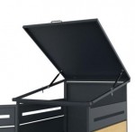 GB-1 Zárható acél kukatároló - Szimpla